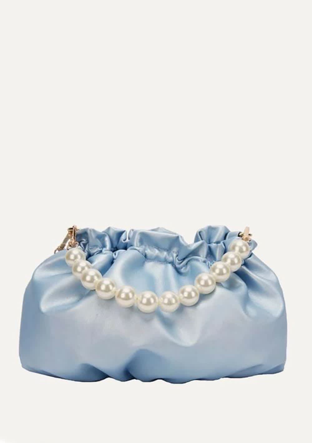 Bolsa Con Perlas Negro - Rosa - Azul [2462]