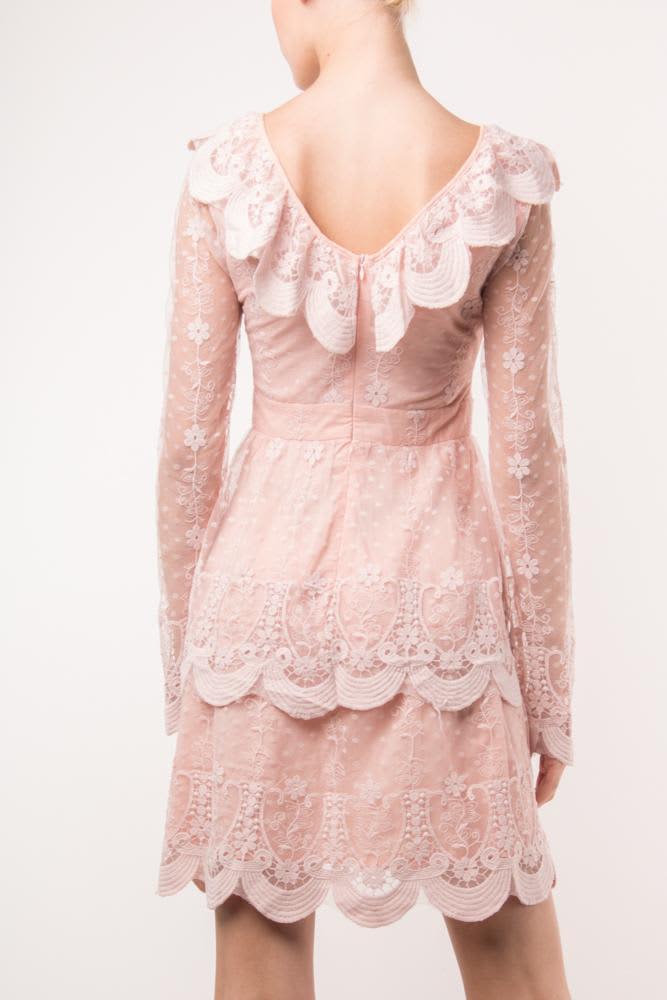 Pink Lace Dress [1497]