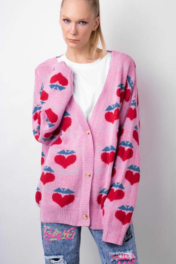 Sweater Pink Heart (2858)
