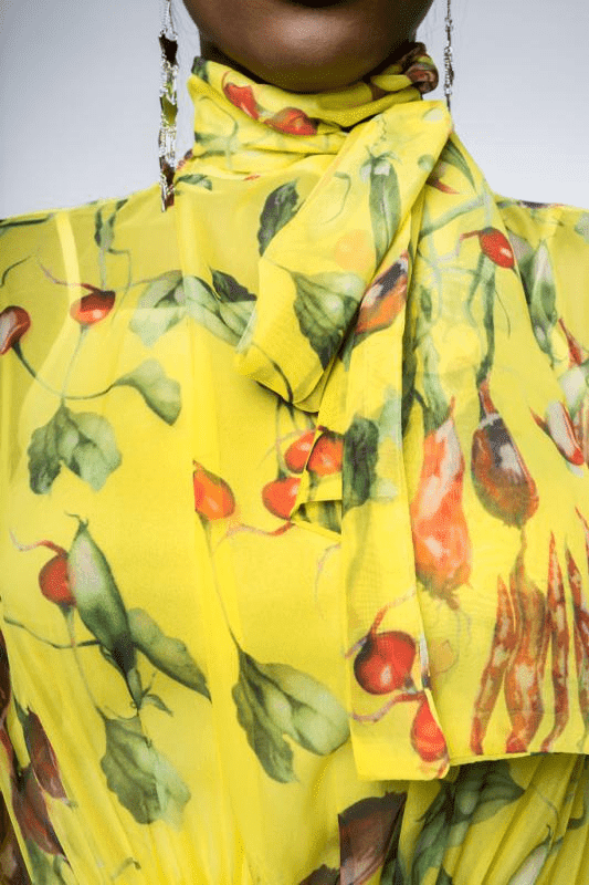 Yellow Radishes Dress S [1019]