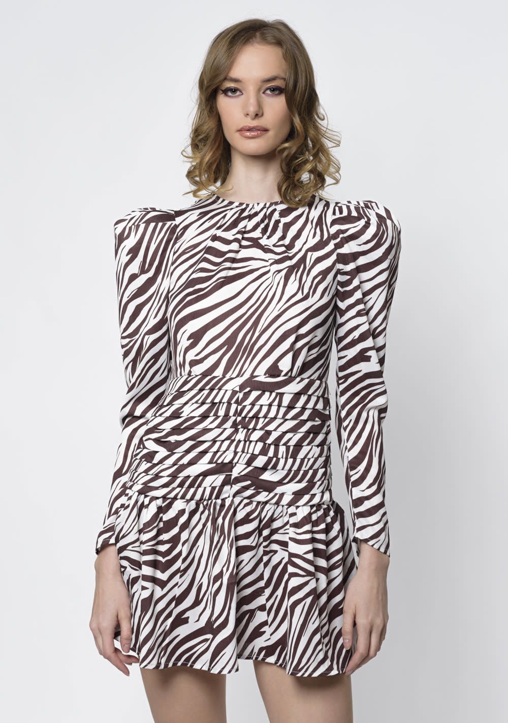 Vestido Animal Print Cebra. Talla L (2570)