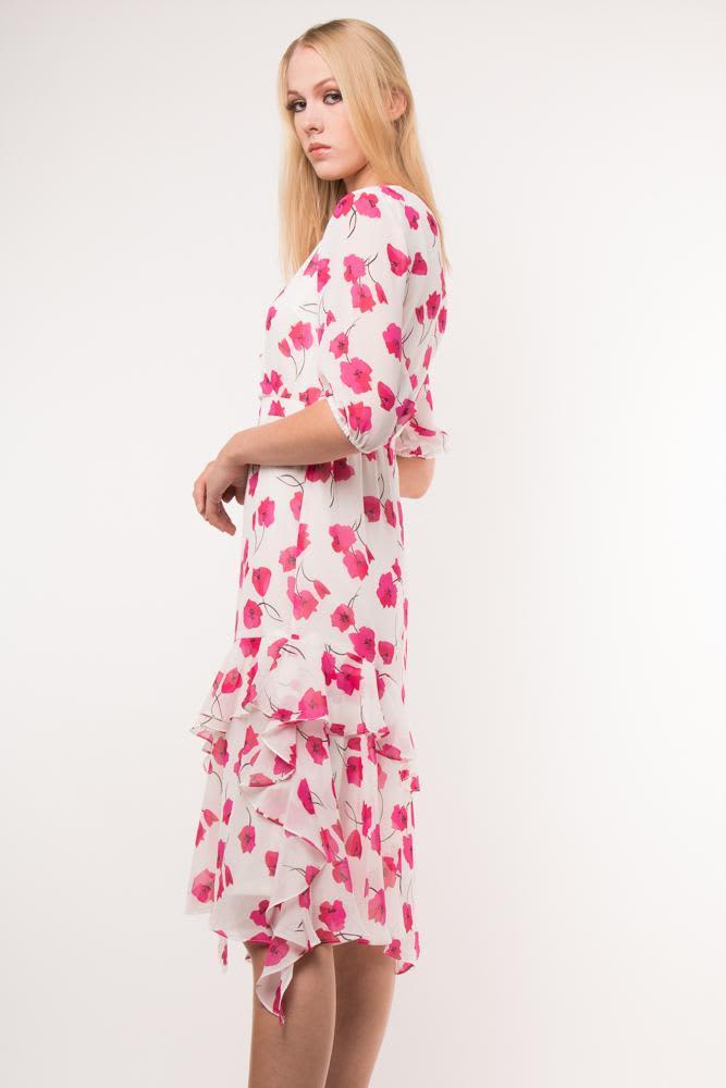 Pink Flowers Dress [1455]