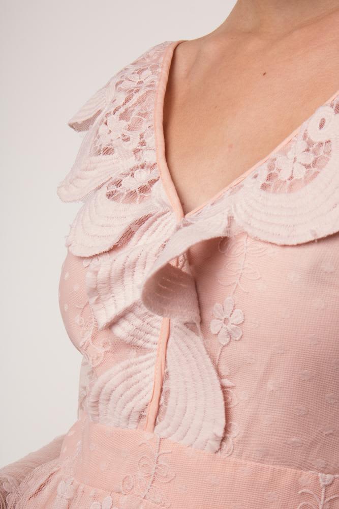 Pink Lace Dress. S [1497]