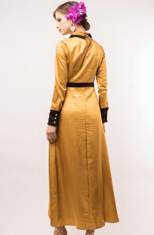 Golden Long Dress [1346]